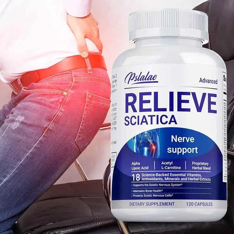 Relieve Sciatica B Vitamins For Nerve Health And Energy 120 Capsules