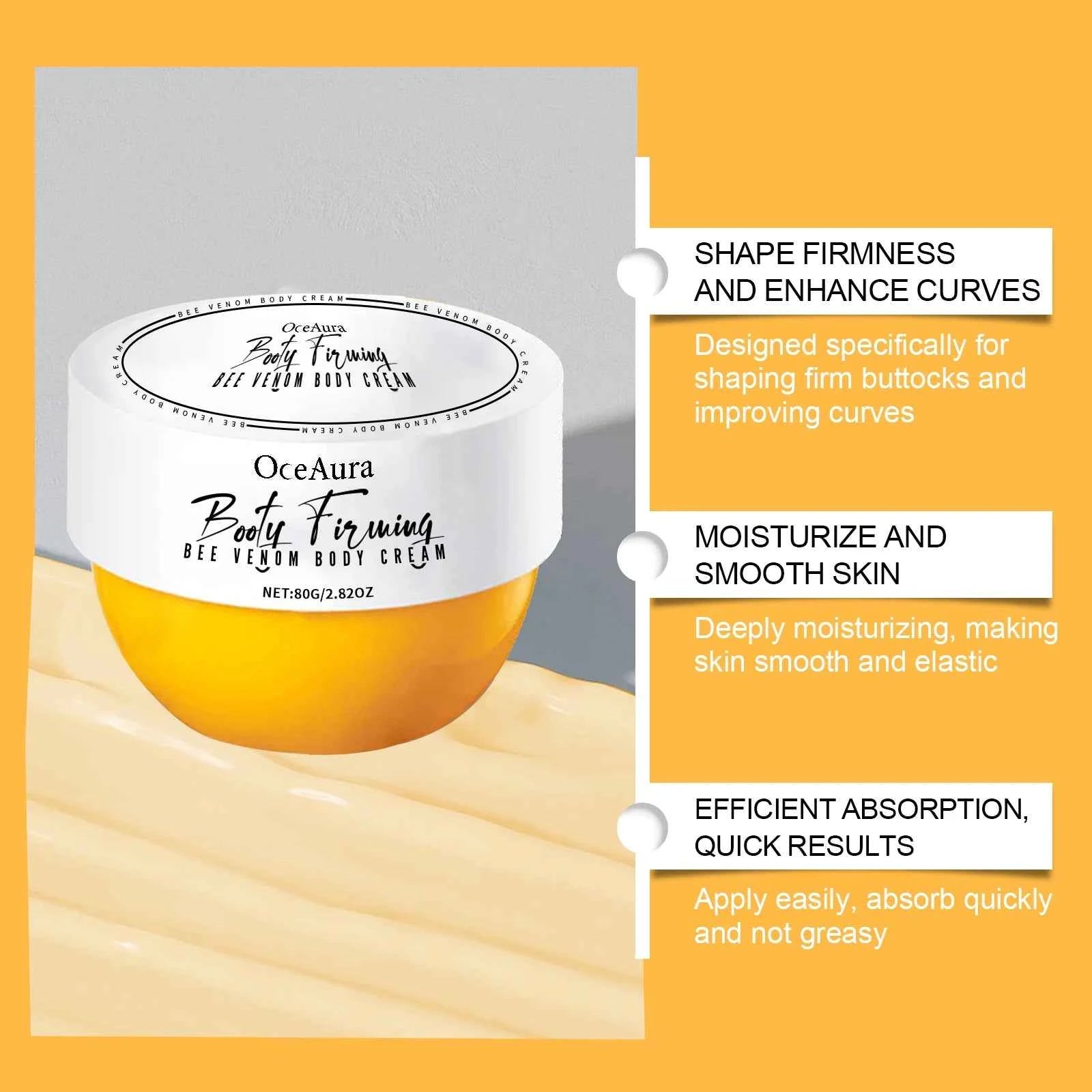 OceAura Buttock Lift Firming Cream With Hyaluronic Acid And Bee Venom
