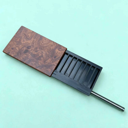 8 Compartment Cigarette Rolling Case Slide Lid Aluminum Straw Portable
