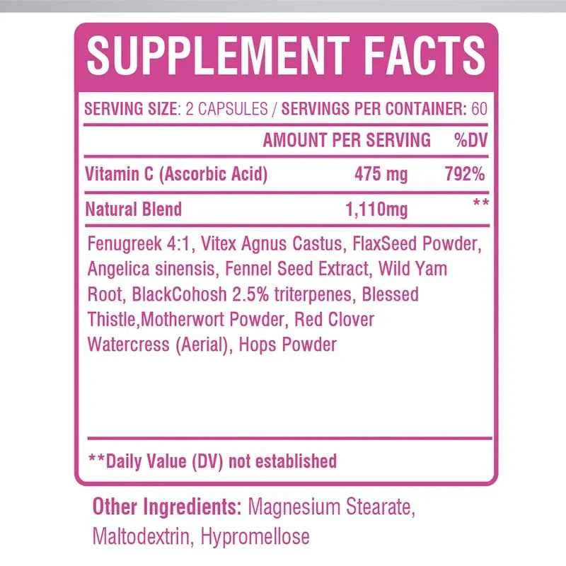 Pueraria Mirifica Capsules Breast Development and Menopause Relief 120 Capsules