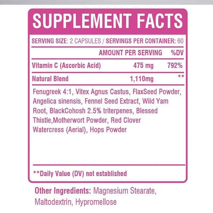 Pueraria Mirifica Capsules Breast Development and Menopause Relief 120 Capsules