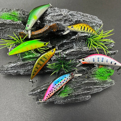 Trout Fishing Lures 50mm 4.5g Sinking Minnow Artificial Hard Bait