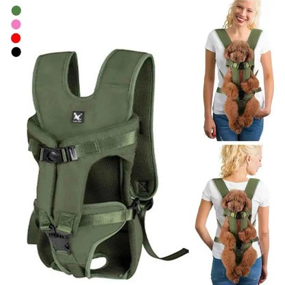 Pet Backpack Carrier For Cats And Dogs Front Travel Bag For Small Medium Dogs