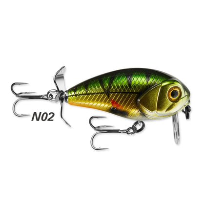 Lureholic 45mm 9g Bubble Trap Crank 45F Wobbling Action Floating Hard Bait