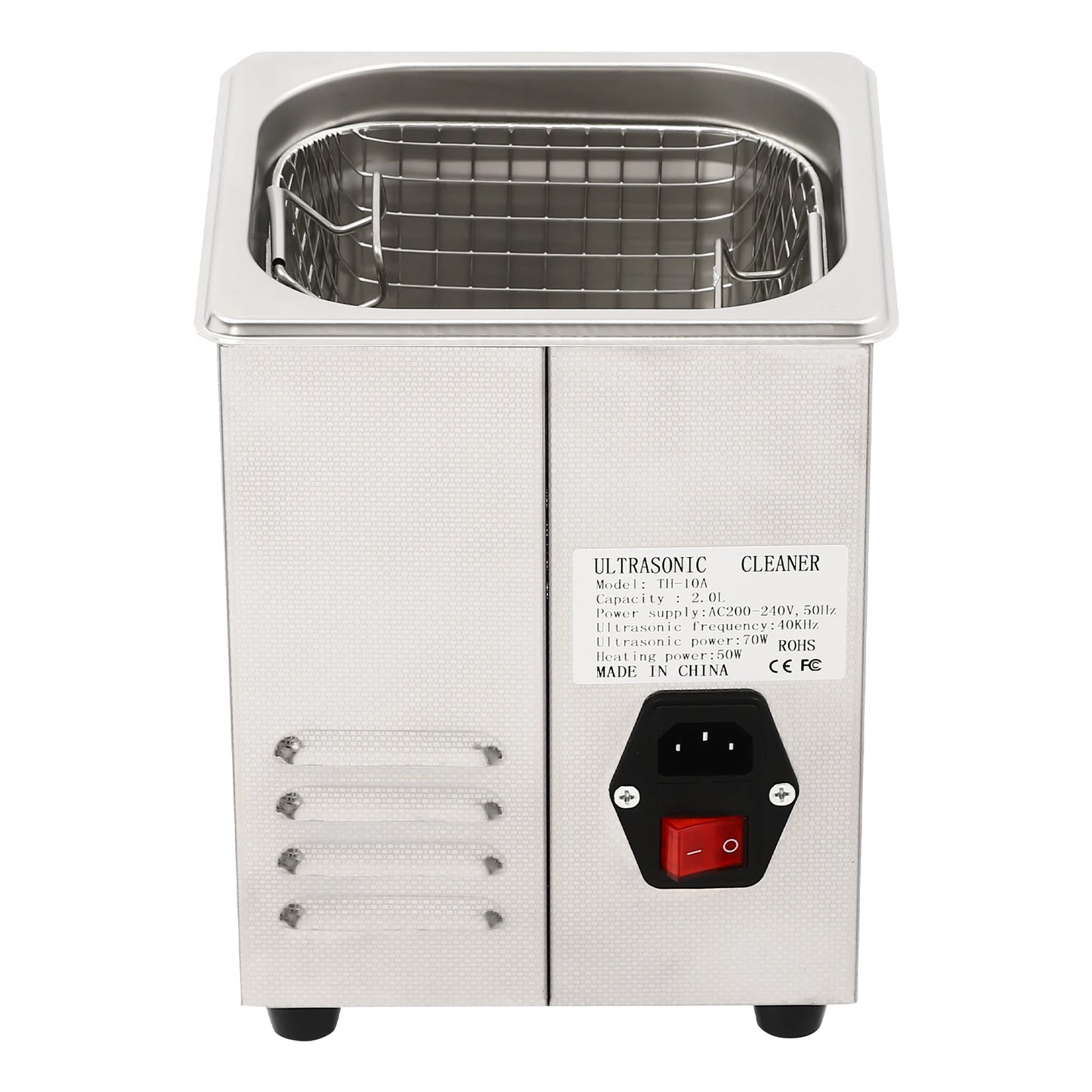 2L Ultrasonic Cleaner, Ultrasonic Cleaning Machine, Ultrasonic Cleaner 40khz AC200-240V used in homes, laboratories