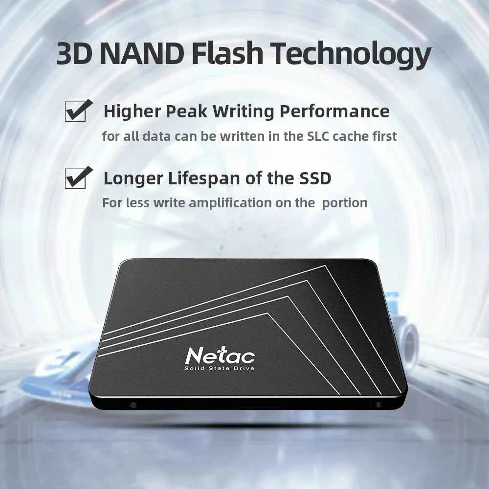 Netac 2.5 Inch SATA III SSD AHCI 128GB 256GB 512GB 1TB 2TB 4TB