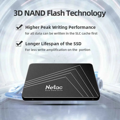 Netac 2.5 Inch SATA III SSD AHCI 128GB 256GB 512GB 1TB 2TB 4TB
