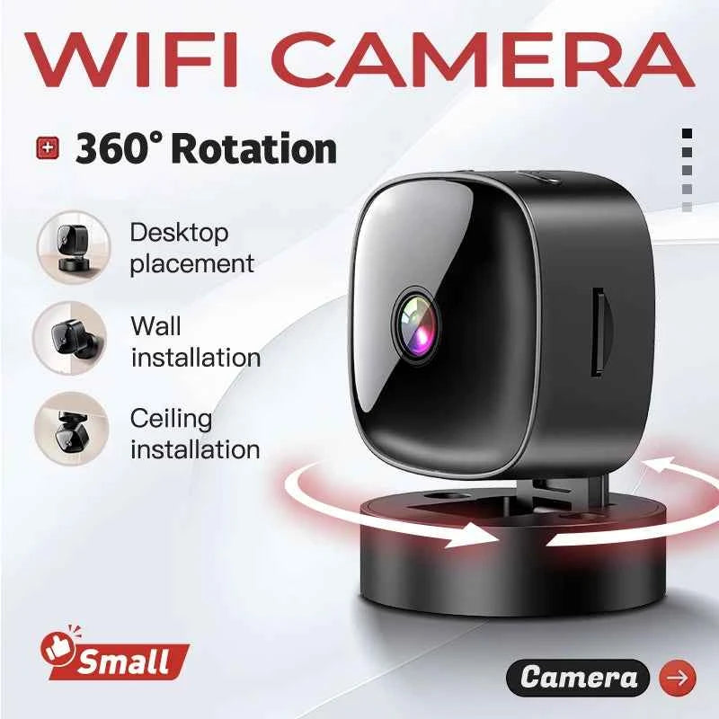 Lenovo Mini Security Camera 1080P WiFi Surveillance Indoor With Motion Detection