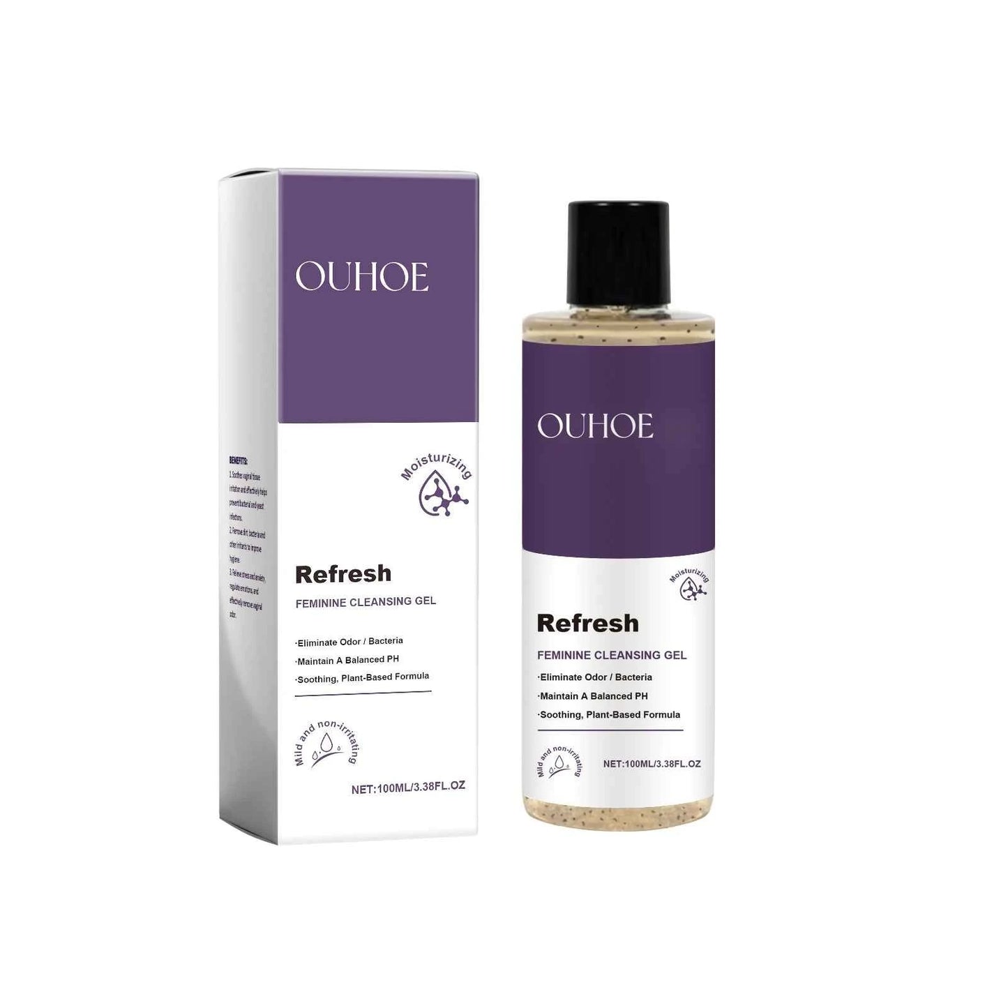 Ouhoe Feminine Wash Gel PH Balanced Intimate Area Care Moisturizing Cleanse
