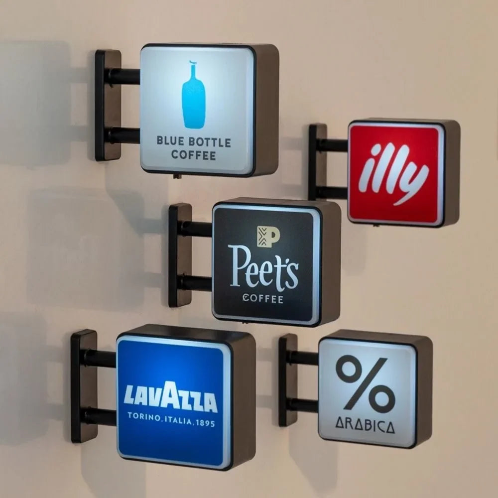 Coffee Shop Magnetic Fridge Sticker | Luminous Light Box Style – Convenience Store Sign Vibe, Creative Home Decor