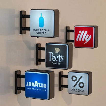 Coffee Shop Magnetic Fridge Sticker | Luminous Light Box Style – Convenience Store Sign Vibe, Creative Home Decor