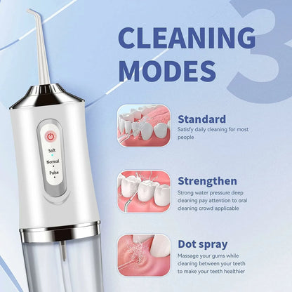 Dental Irrigator Water Flosser Bpa-Free Nozzles Replacement Orthodontic Gurunanda Kids Power Tooth Oral Irrigador Teeth Flossing