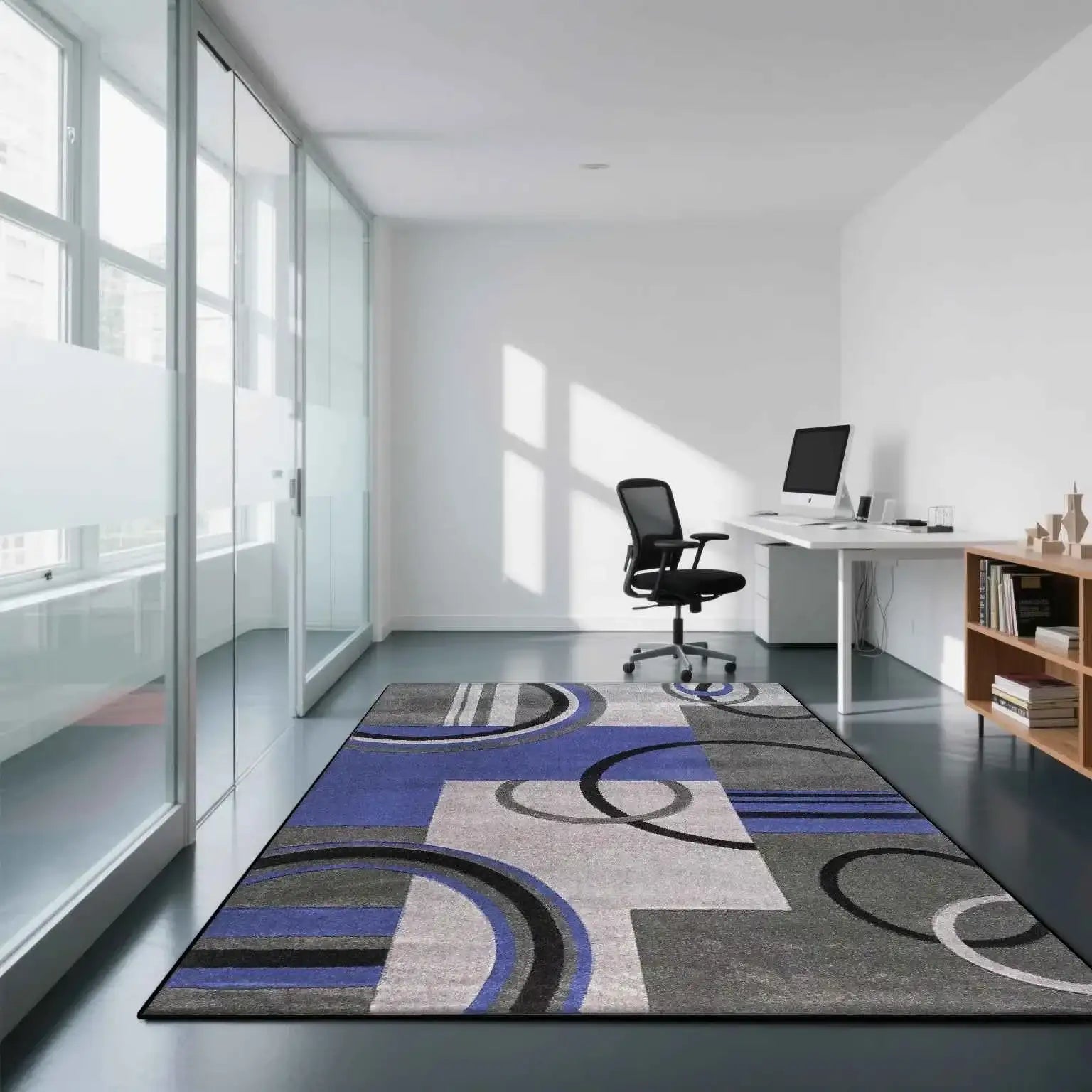 Geometric Modern Style Carpet Living Room Non-slip Gaming Room Decoration Nordic Large Area Rugs Washable Rug Coffee Tables Mat