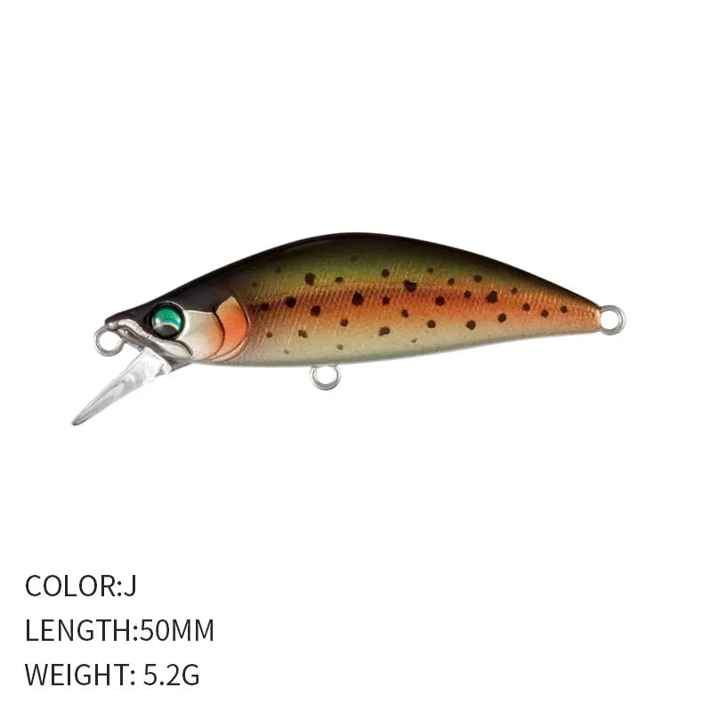 Sinking Minnow Lure 6cm 6.5g Wobbler Jerkbait Bass Sea Fishing Crankbait