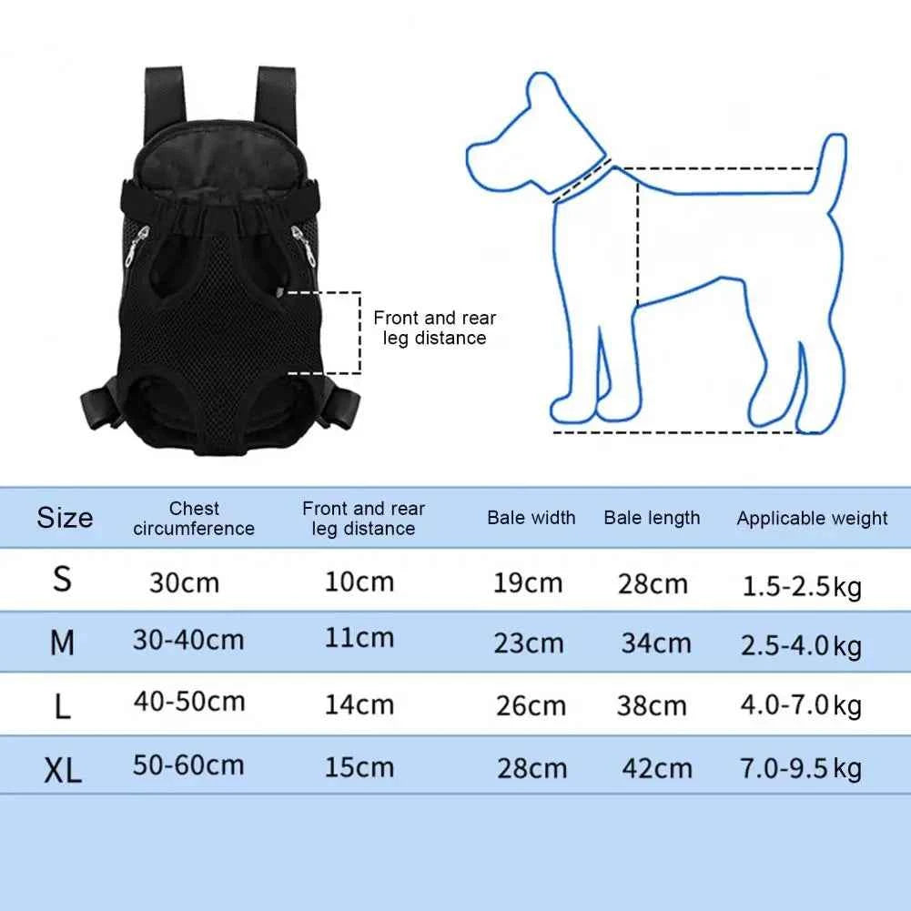 Pet Carrier Backpack Adjustable Front Carrier For Hiking Dogs Cats Travel Bag