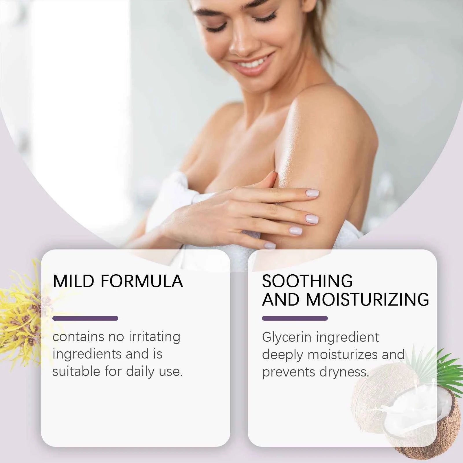 Ouhoe Feminine Wash Gel PH Balanced Intimate Area Care Moisturizing Cleanse