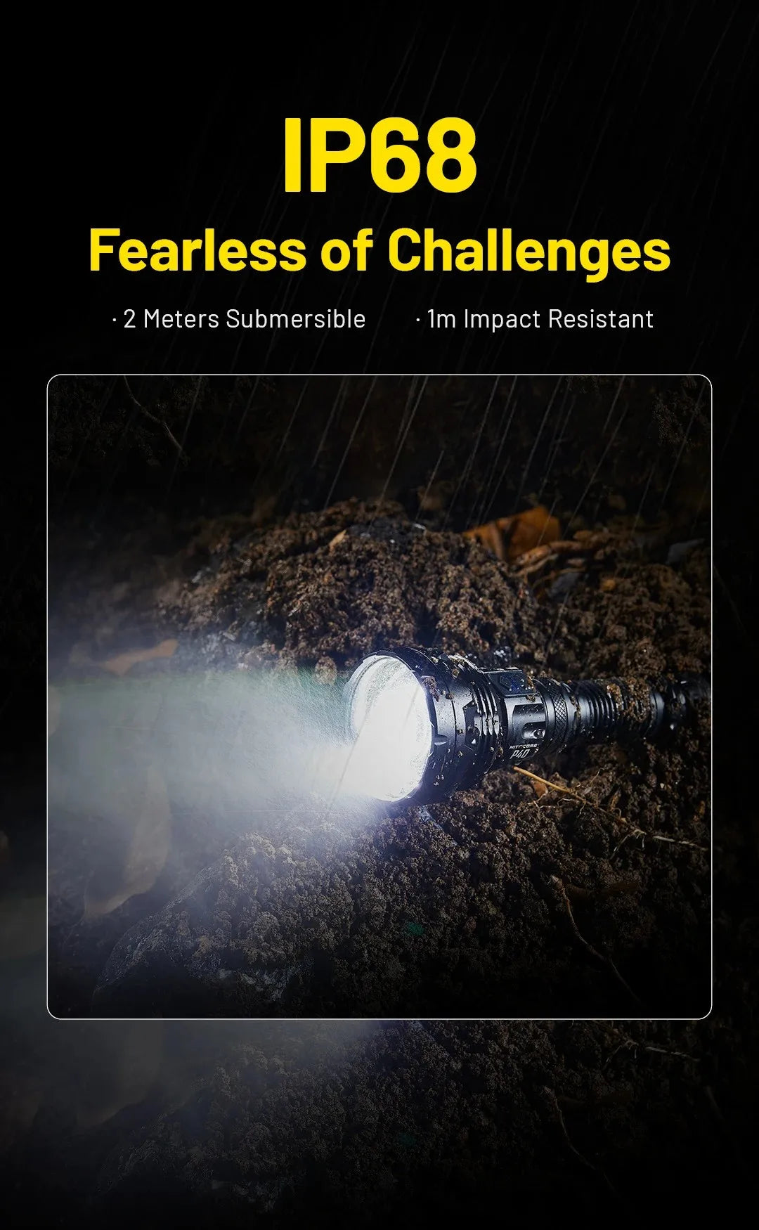 NITECORE Flashlight P40 seraching light Hunting  2000 lumens Ultra Bright Long Range flashlamp included wireless remote switch