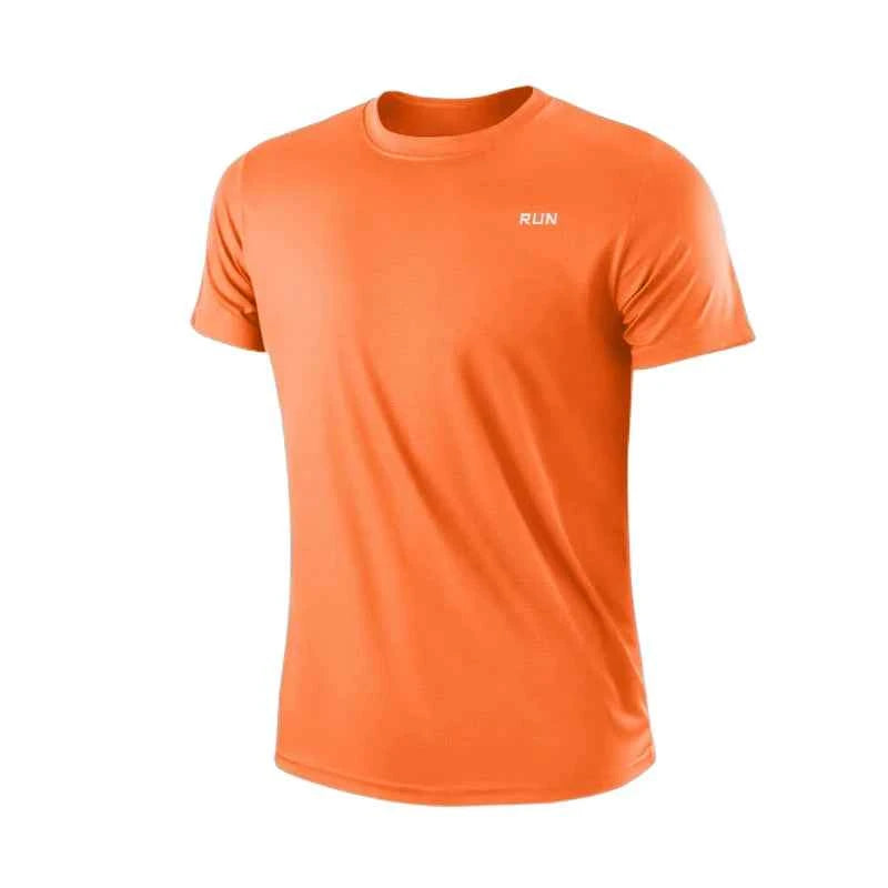 Men's Quick Dry Short Sleeve Gym Tee Moisture Wicking Round Neck Lightweight