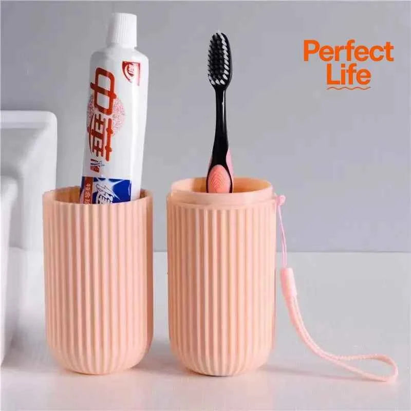 Travel Toothbrush Holder Cup Case Portable Dental Storage Box