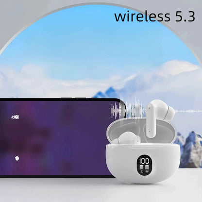 895B TWS Noise Canceling Earbuds Waterproof with LED Display Charging Case