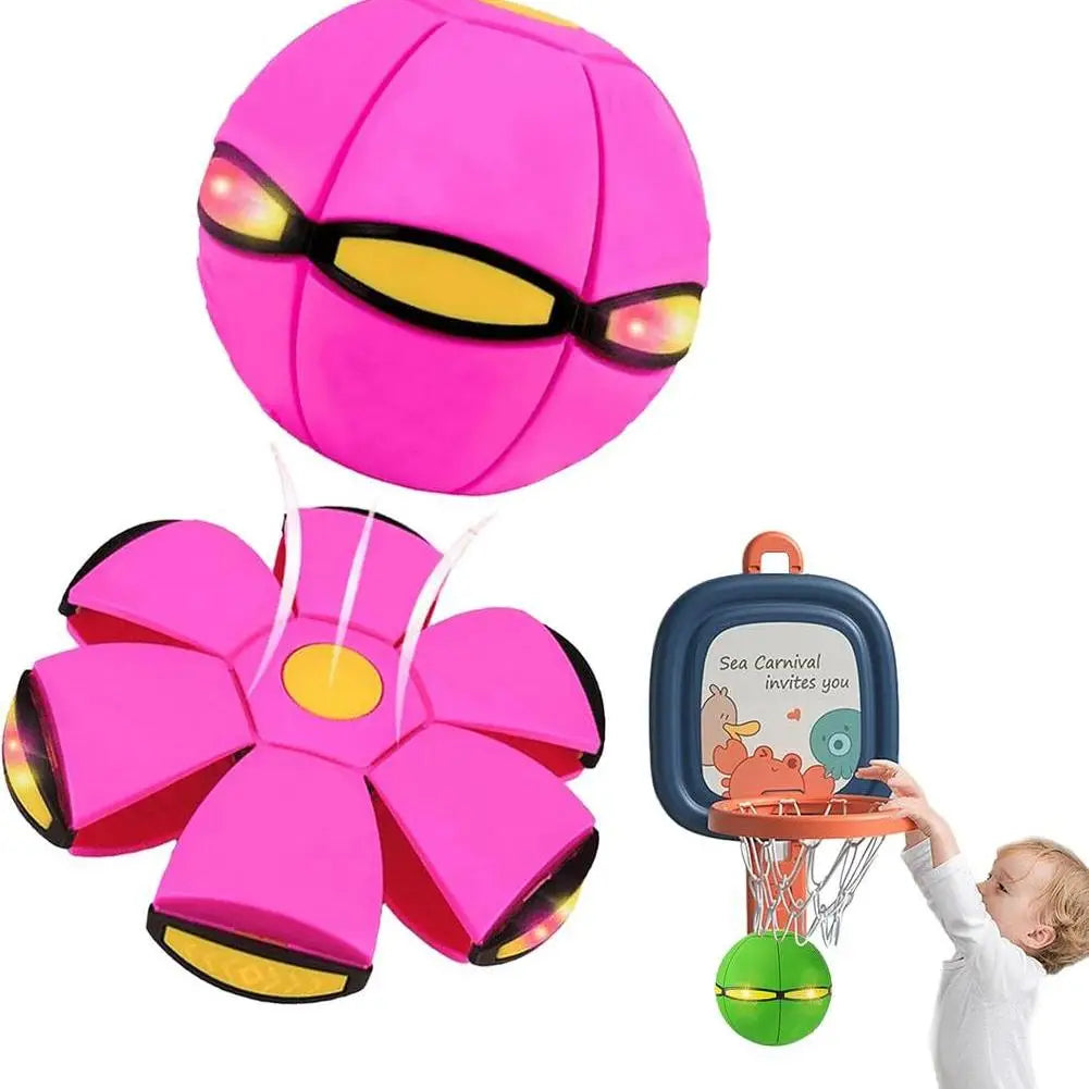 Ufo Stomp Rocket Launcher Magic Flying Saucer Bouncy Stomp Ball Interactive Toys Gift Outdoor Decompression Transformation Sport