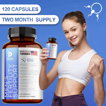 Unisex Fertility Support Ginseng Multivitamins L Carnitine Maca 120 Capsules