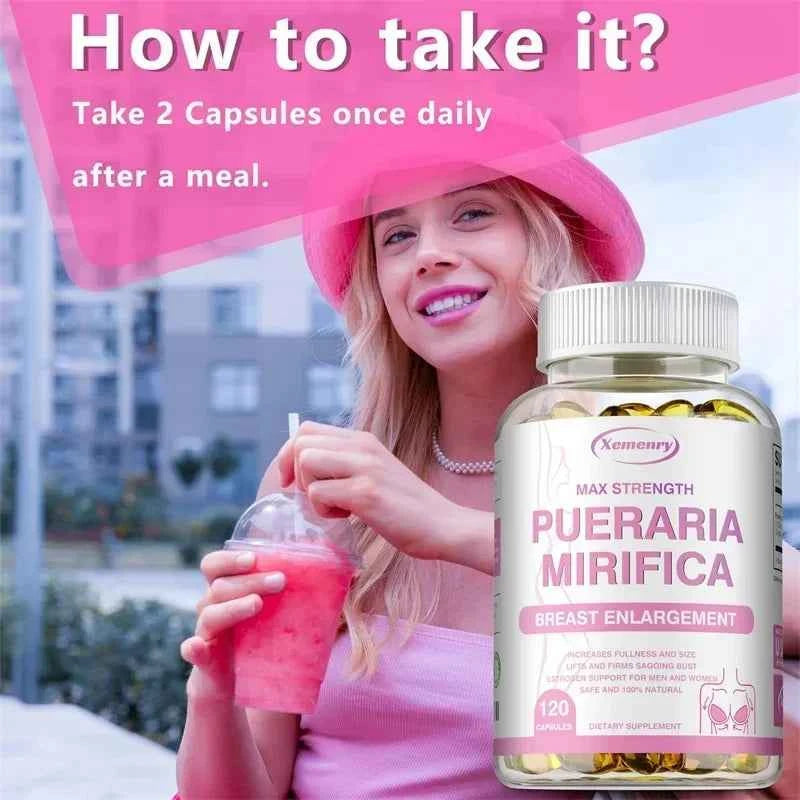 Pueraria Mirifica Breast Support Supplement For Firm Elastic Estrogen Balance