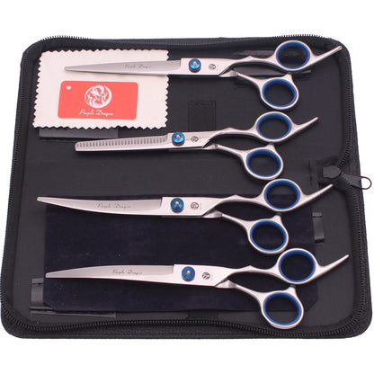 Dog Grooming Scissors Purple Dragon 6" 7" Stainless Pet Beauty Scissors Cutting Scissors Thinning Shears Curved Scissors Z3001