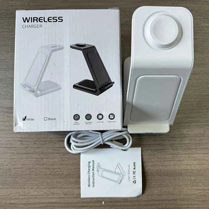 Desktop Universal 3 in 1 Wireless Charger 30W Fast Charger for iPhone