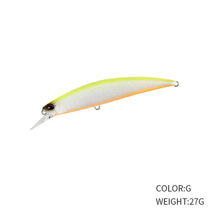 27g 110mm Sinking Minnow Fishing Lure Long Casting for Saltwater and Freshwater