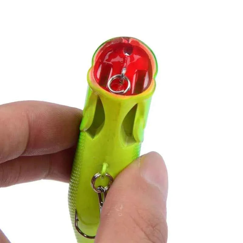 Topwater Popper Lures 6.5cm 12g Hard Bait Wobblers With 6 Hooks