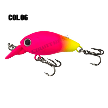 Countbass Wobbler Sinking Crankbait Hard Plastic Fishing Lures 35mm 4.3g