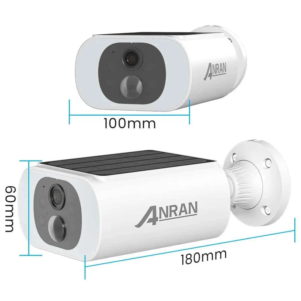 ANRAN 2 3 4 Pack Outdoor WiFi Solar Battery Camera Floodlight Night Vision Alarm