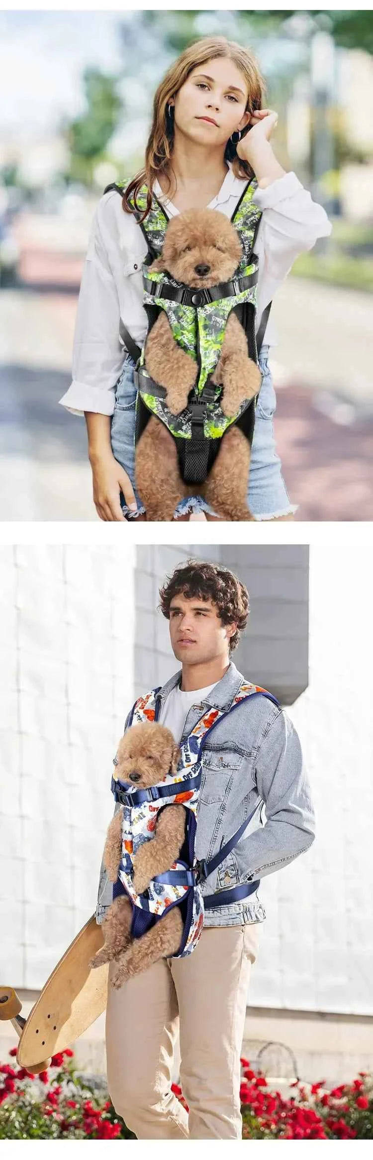 Pet Backpack Carrier For Cats And Dogs Front Travel Bag For Small Medium Dogs