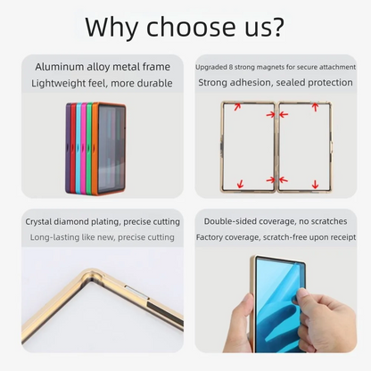 Aluminium Frame PSA/CGC Graded Cards Protector UV Protection Double-sided Glass Card Protective Case Transparent Durable