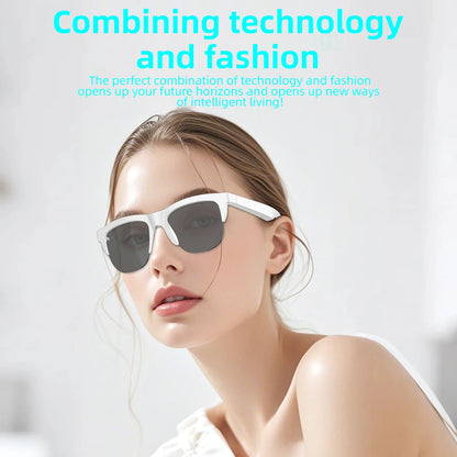 2026 New Hot Sale AI Assistant Smart Glasses 360° HD Sound Smart Touch Control Phone Answer Call Anti-UV Lenses IP4 Riding Gifts