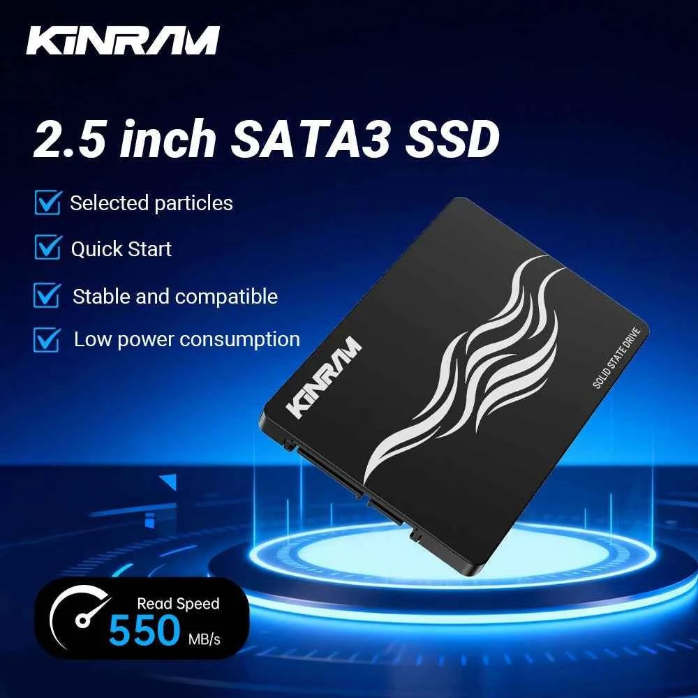 KinRam 2.5 Inch SATA III SSD 120GB 128GB 240GB 256GB for Laptop and Desktop