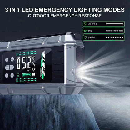 Car Jump Starter 26800mAh Power Bank Portable Air Compressor 12V Starting Device for Car Battery Emergency Starter