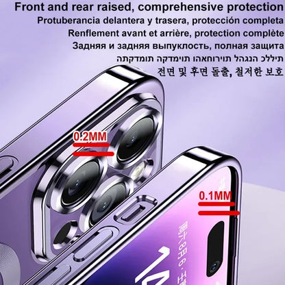 Transparent Magnetic Wireless Charging Case For Magsafe For iPhone 16 15 14 Plus 13 12 11 Pro Max Plating Soft Silicone Cover