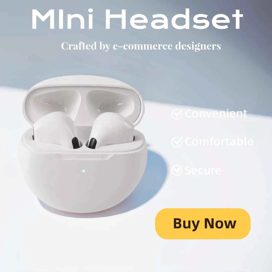 Mini Bluetooth Headset Wireless Portable Earpiece With Microphone For Mobile