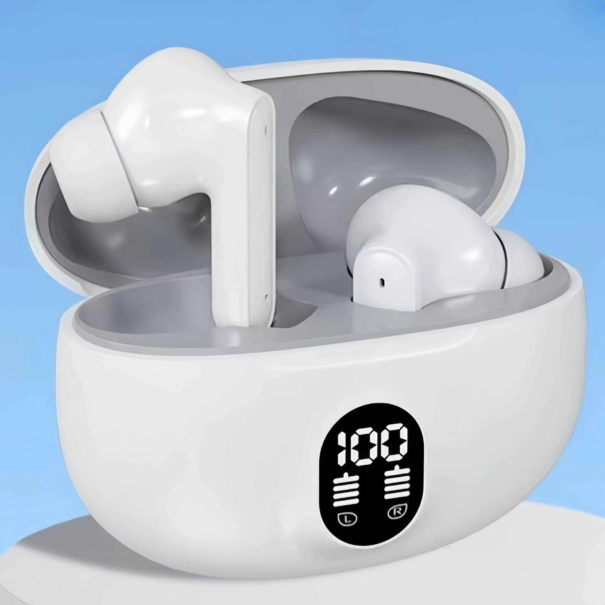 895B TWS Noise Canceling Earbuds Waterproof with LED Display Charging Case