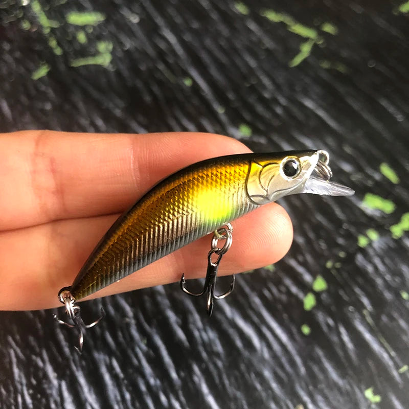 Trout Fishing Lures 50mm 4.5g Sinking Minnow Artificial Hard Bait