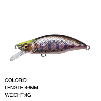 Sinking Minnow Lure 6cm 6.5g Wobbler Jerkbait Bass Sea Fishing Crankbait