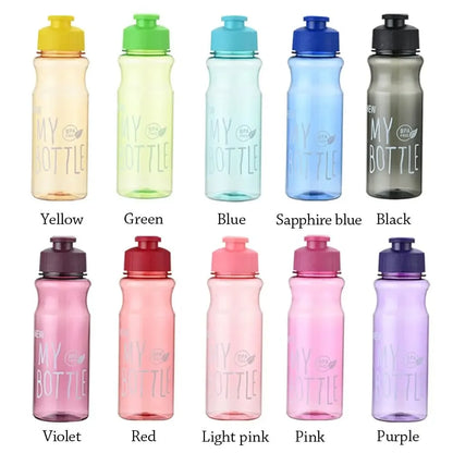 650ml Water Bottle Outdoor Color Transparent Cold Water Cup Large Capacity Gift Plastic Sports Kettle Portable And Compact
