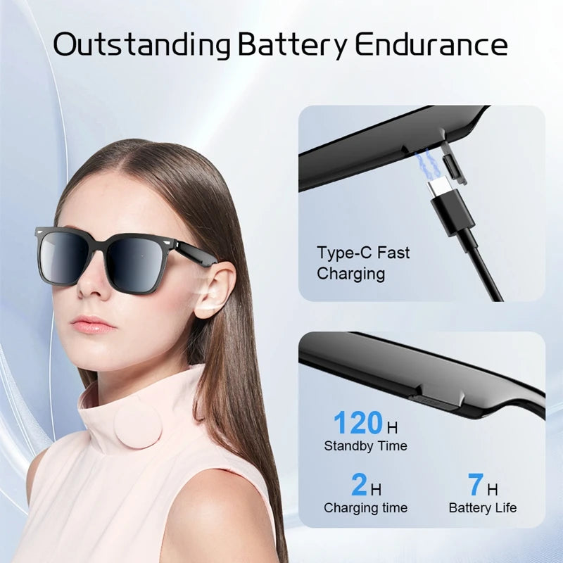 Lenovo Smart Glasses Wireless Bluetooth 5.4 Multifunctional Voice Assistant Music Player Sports Glasses Gift For Friends 2026