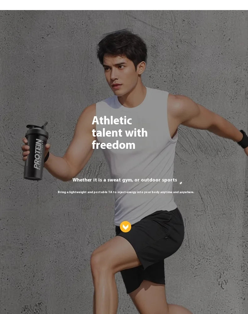 Gianxi Shaking Cup Fitness Sports Water Cup Protein Powder Shaking Cup Milk Shake Brewing Mixing Cup Male Female Cup