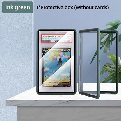 Aluminium Frame PSA/CGC Graded Cards Protector UV Protection Double-sided Glass Card Protective Case Transparent Durable