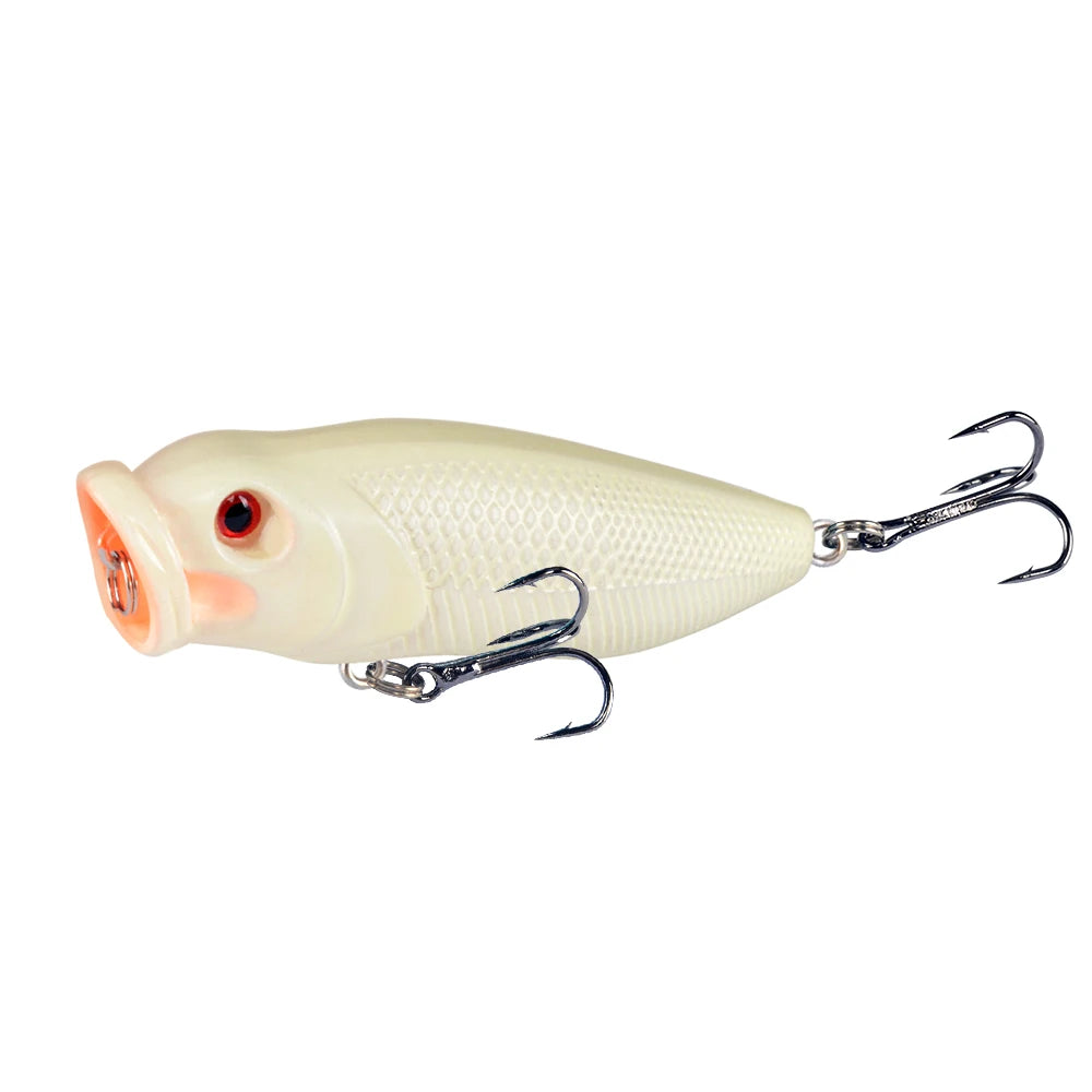 Lingyue 1pc Hard Topwater Popper Lure 7cm 8g Plastic Wobbler