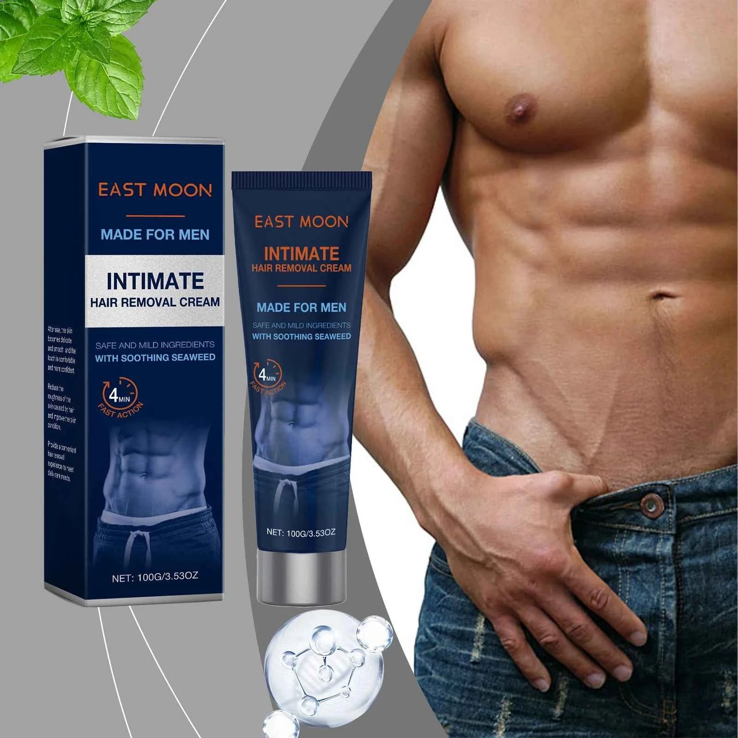 East Moon Avocado Man Hair Removal Cream For Men Intimate Areas Painless