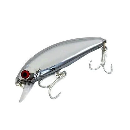 Mini Laser Hard Minnow Sinking Bait Wobbler Jerkbait Crank Lures 5.5cm For Bass